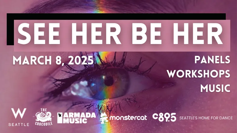 A event poster for MMBASSY Event: See Her Be Her 2025